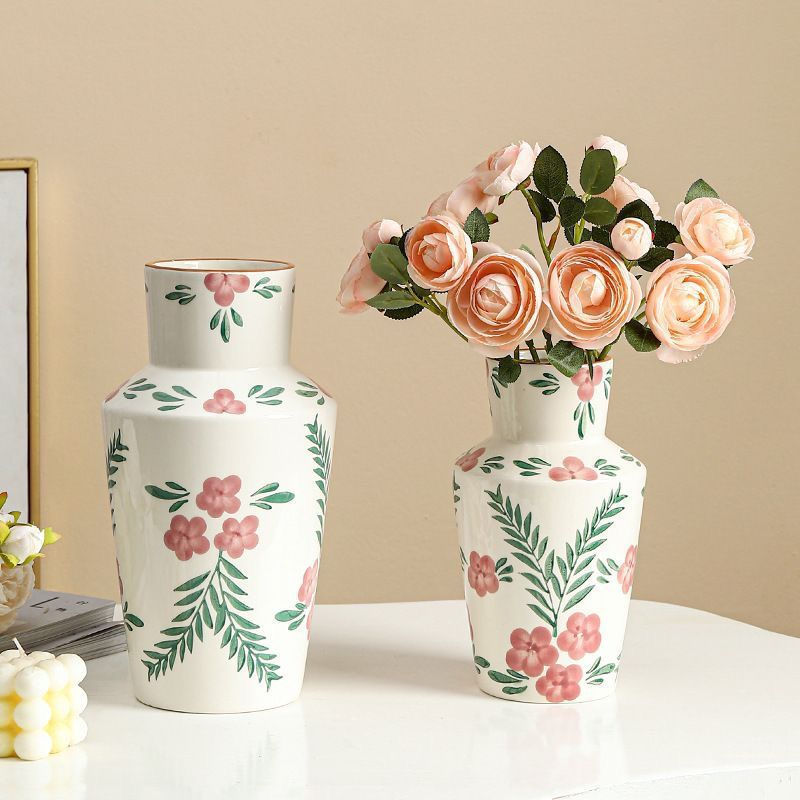New Chinese Handmade Ceramic Vase Floral Table Decor