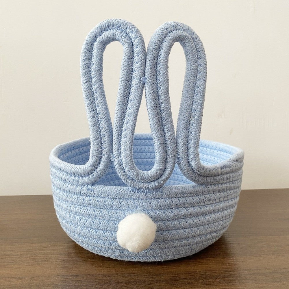 Cute Cotton Rabbit Easter Snack Desk Storage Basket