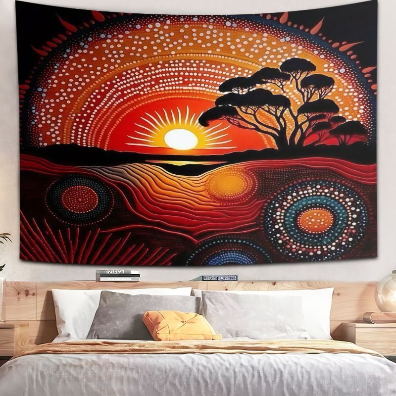 Boho Mandala Floral Wall Tapestry Beach Decor