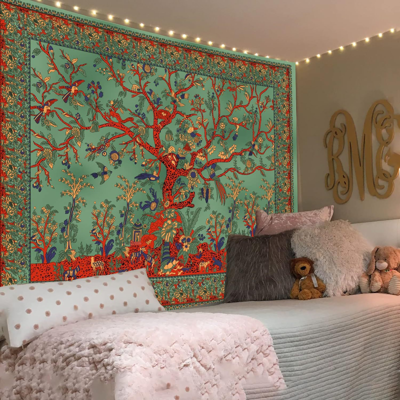 Vintage Mandala Tree Wall Tapestry Bedroom Boho Decor