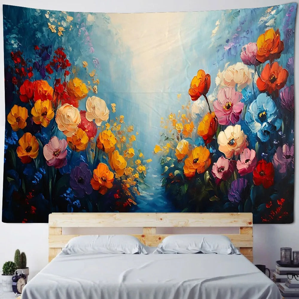 Bohemian Floral Nordic Wall Tapestry Bedroom Decor
