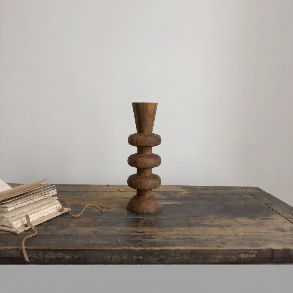 High-end Wooden Candle Stand Decoration