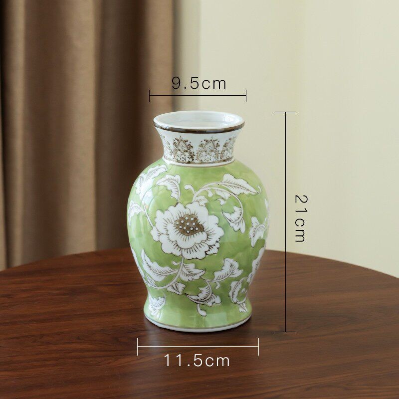 Retro Chinese Style Ceramic Flower Vase