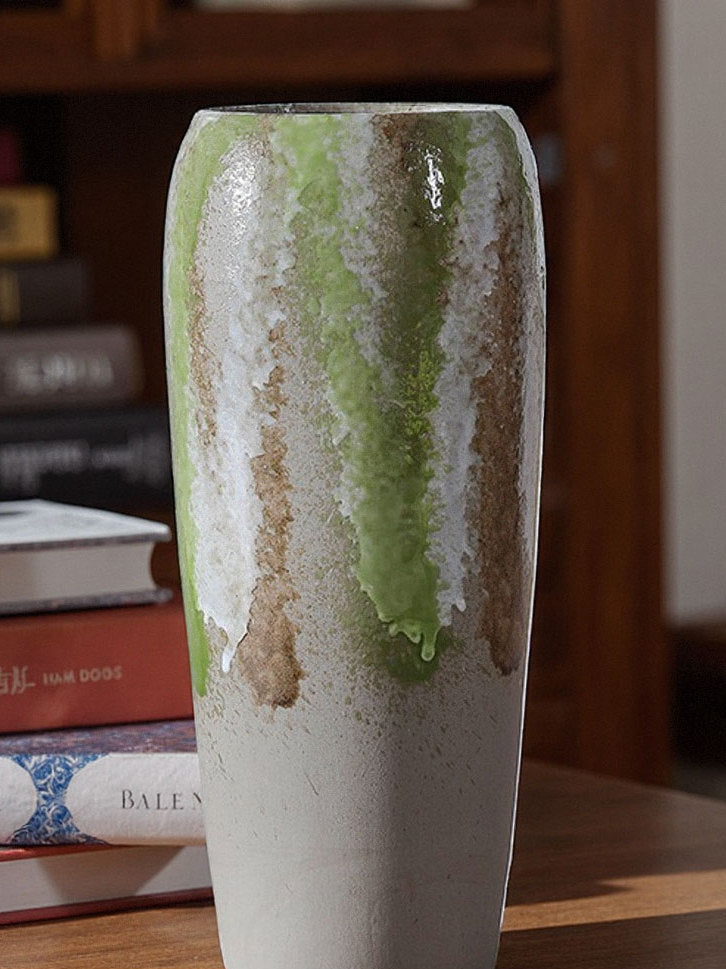 Red Festive Ceramic Vase