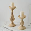 Vintage Nordic Style Wooden Candle Holder