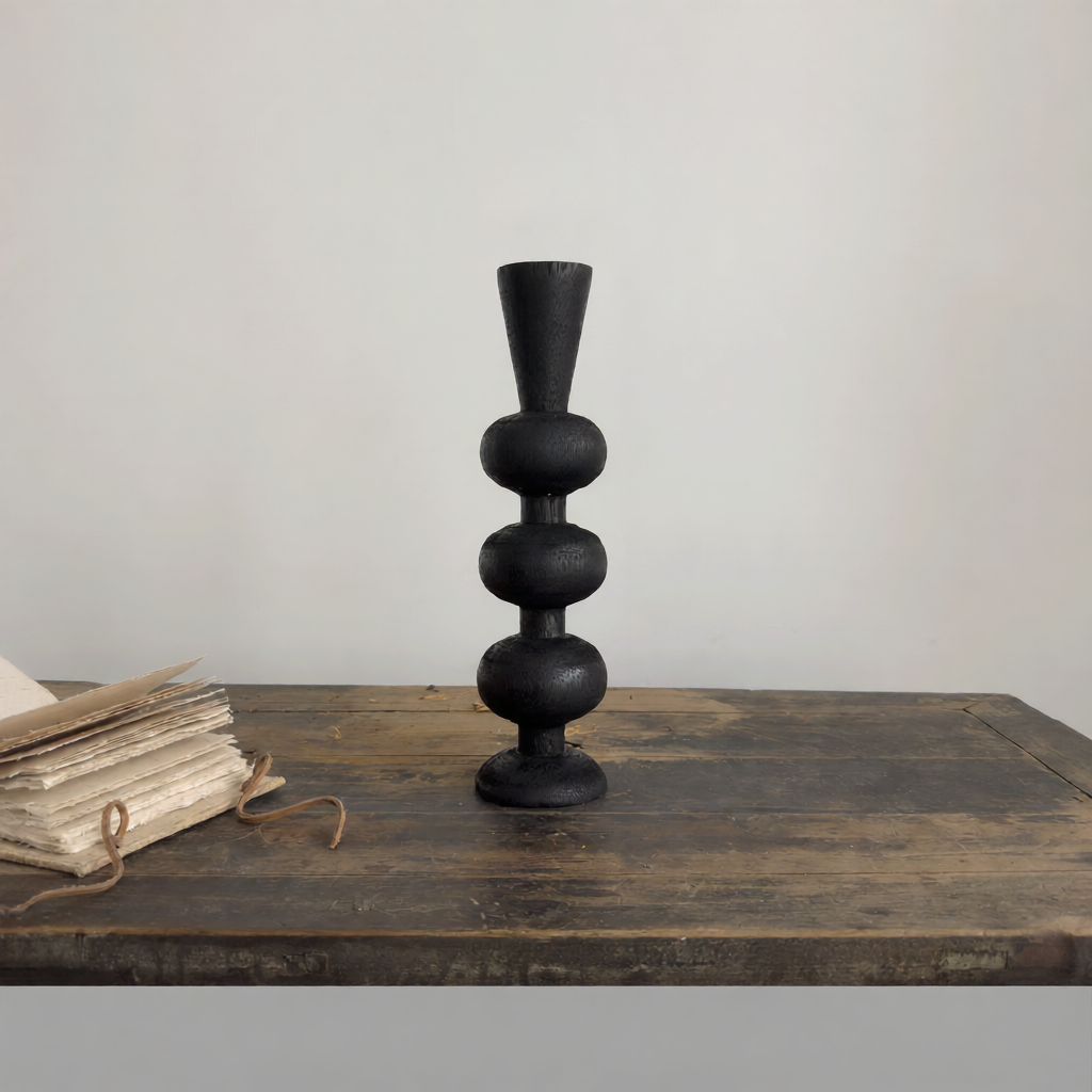 High-end Wooden Candle Stand Decoration
