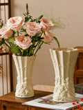 French Relief Ceramic Vase Large Home Luxury Decor