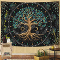 Vintage Indian Tree Bird Boho Wall Tapestry Decor