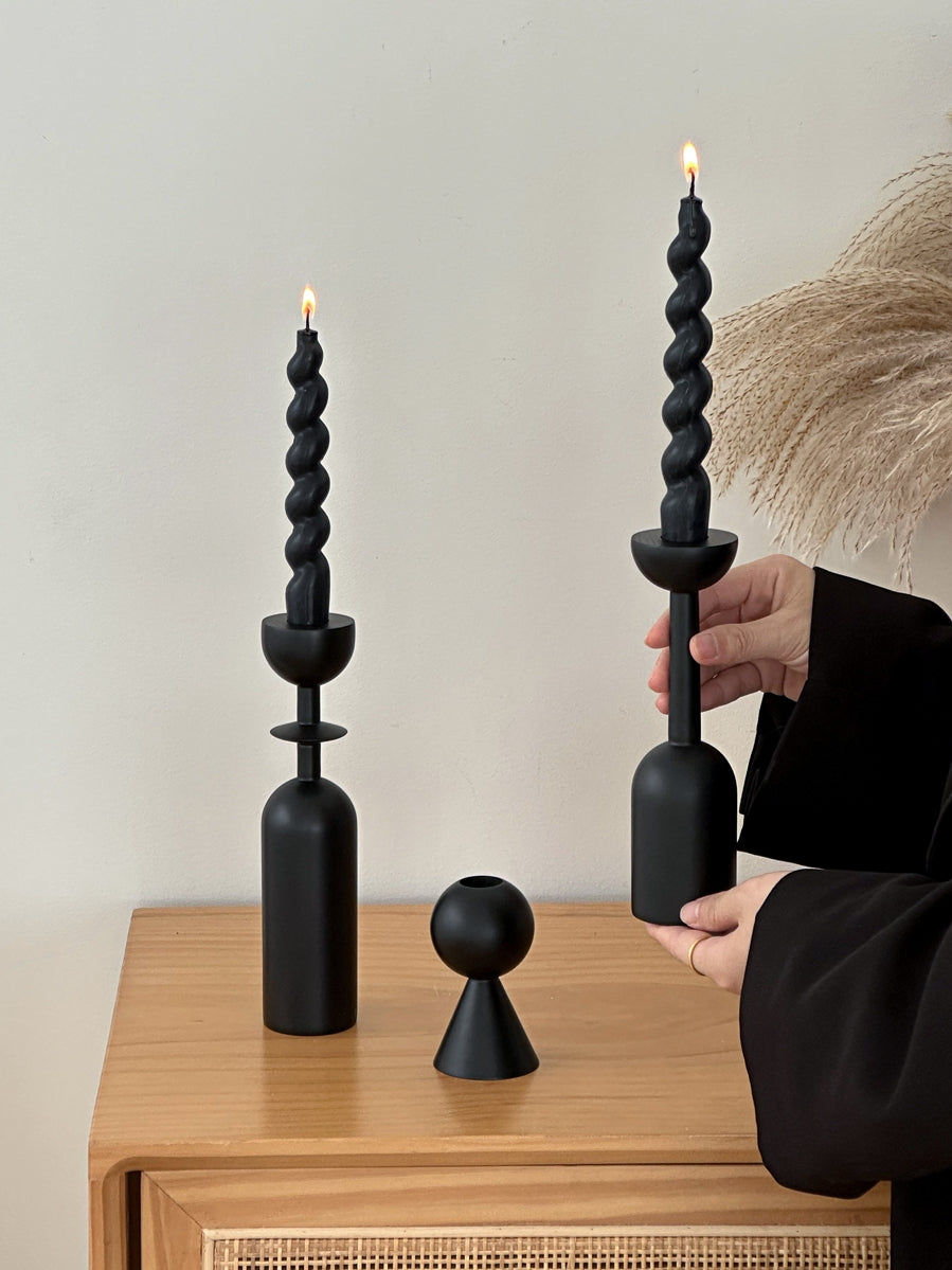 Vintage Wooden Candle Holder