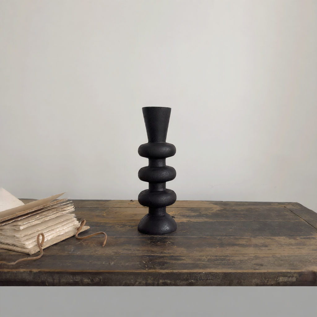 High-end Wooden Candle Stand Decoration