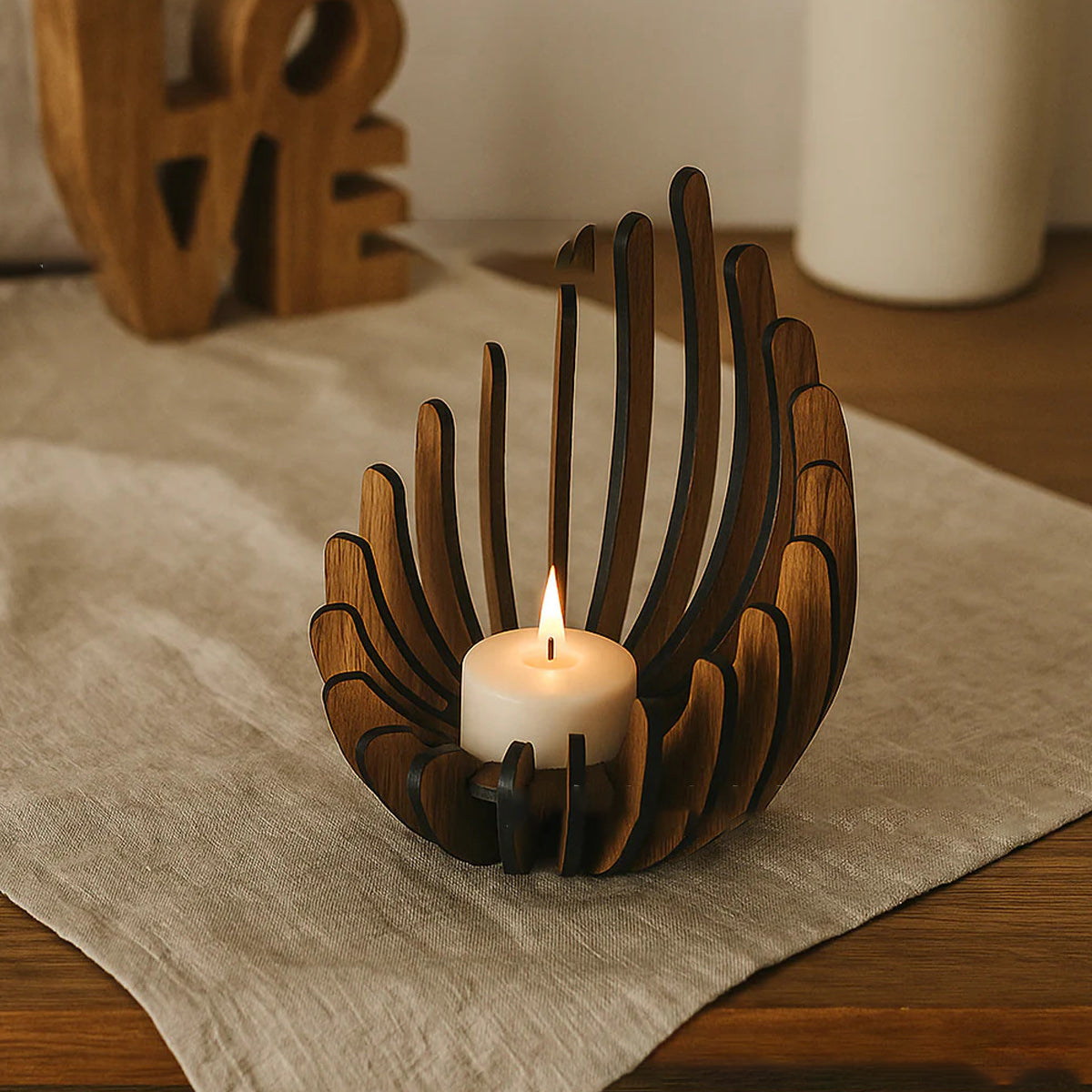 1Pc Hand-Assembled Lotus Candle Holder
