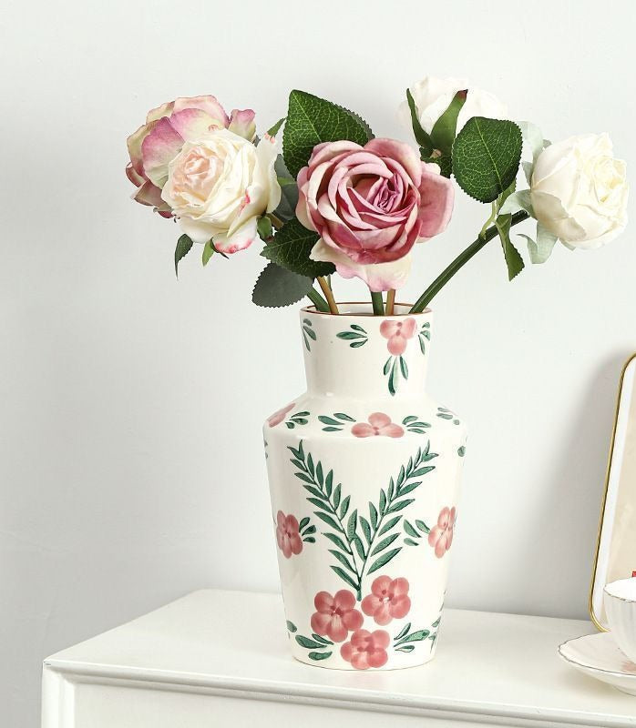 New Chinese Handmade Ceramic Vase Floral Table Decor